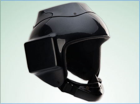 Парашютный шлем оператора с верхним и боковым креплением камеры